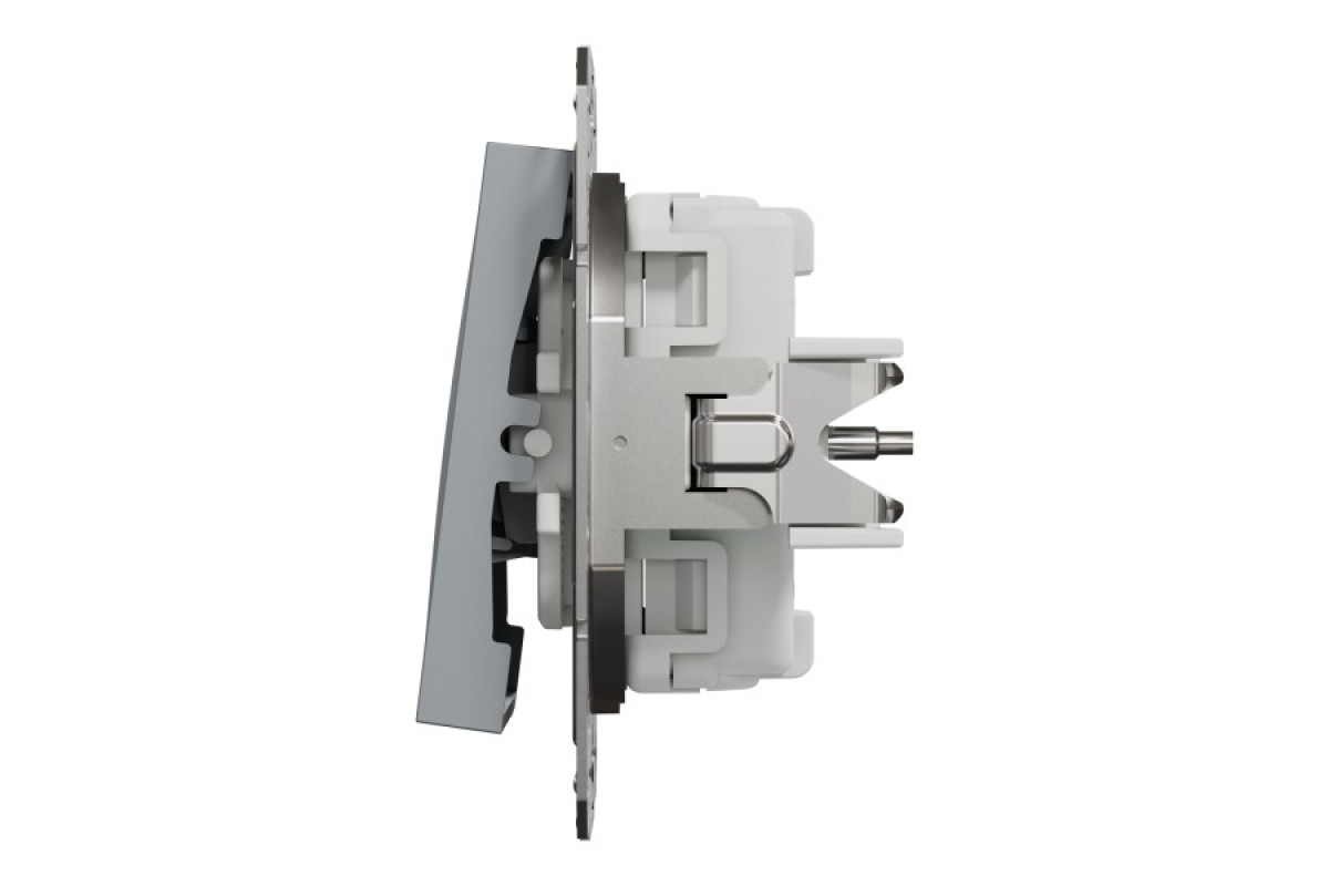 Вимикач трьохклавішний Сталь Asfora (EPH2100162)