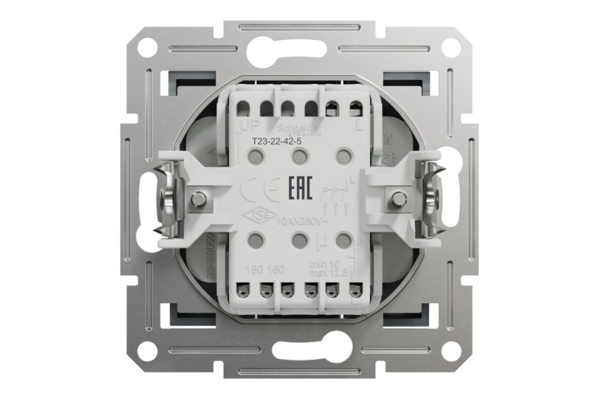 Вимикач трьохклавішний Сталь Asfora (EPH2100162)