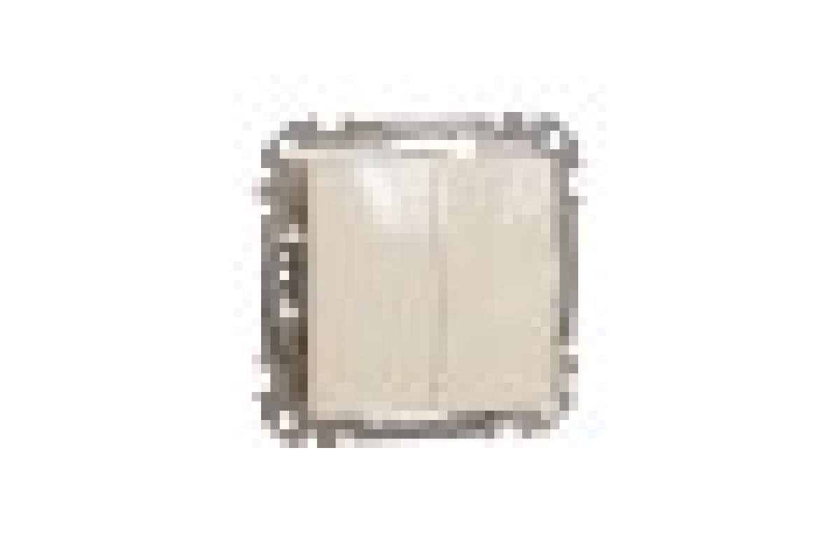 Двоклавішний вимикач Бежевий Sedna Design (SDD112105)