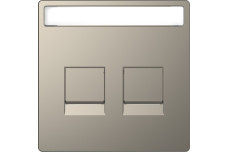 D-Life Центральна накладка 2-модульний роз'єм Нікель (MTN4564-6050)