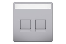 D-Life Центральна накладка 2-модульний роз'єм Нержавіюча сталь (MTN4564-6036)