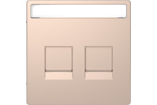 D-Life Центральна накладка 2-модульний роз'єм Шампань (MTN4564-6051)