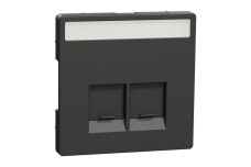 D-Life Центральна накладка 2-модульних роз'ємів Антрацит (MTN4574-6034)