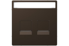 D-Life Центральна накладка 2-модульних роз'ємів Мокко (MTN4564-6052)