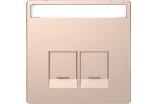 D-Life Центральна накладка 2-модульних роз'ємів Шампань (MTN4574-6051)