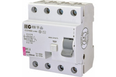 Реле диференціальне (ПЗВ) EFI-4 40A/0.3A 4 полюси тип AC 10 х-ка inst. ETI (002061632)