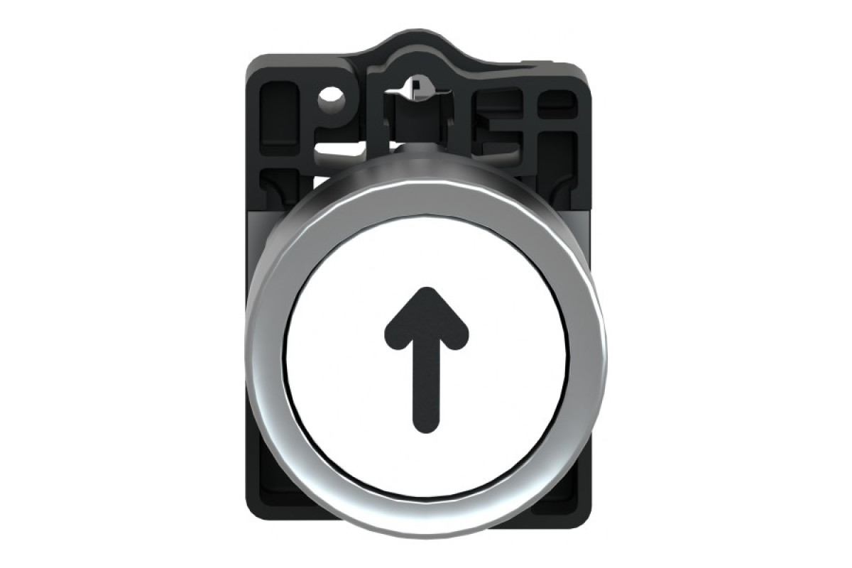 Кнопка ХА2 з натисканням потай білого кольору з пружинним поверненням, 1NO (XA2EA3341)