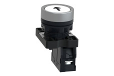 Кнопка ХА2 з натисканням потай білого кольору з пружинним поверненням, 1NO (XA2EA3341)