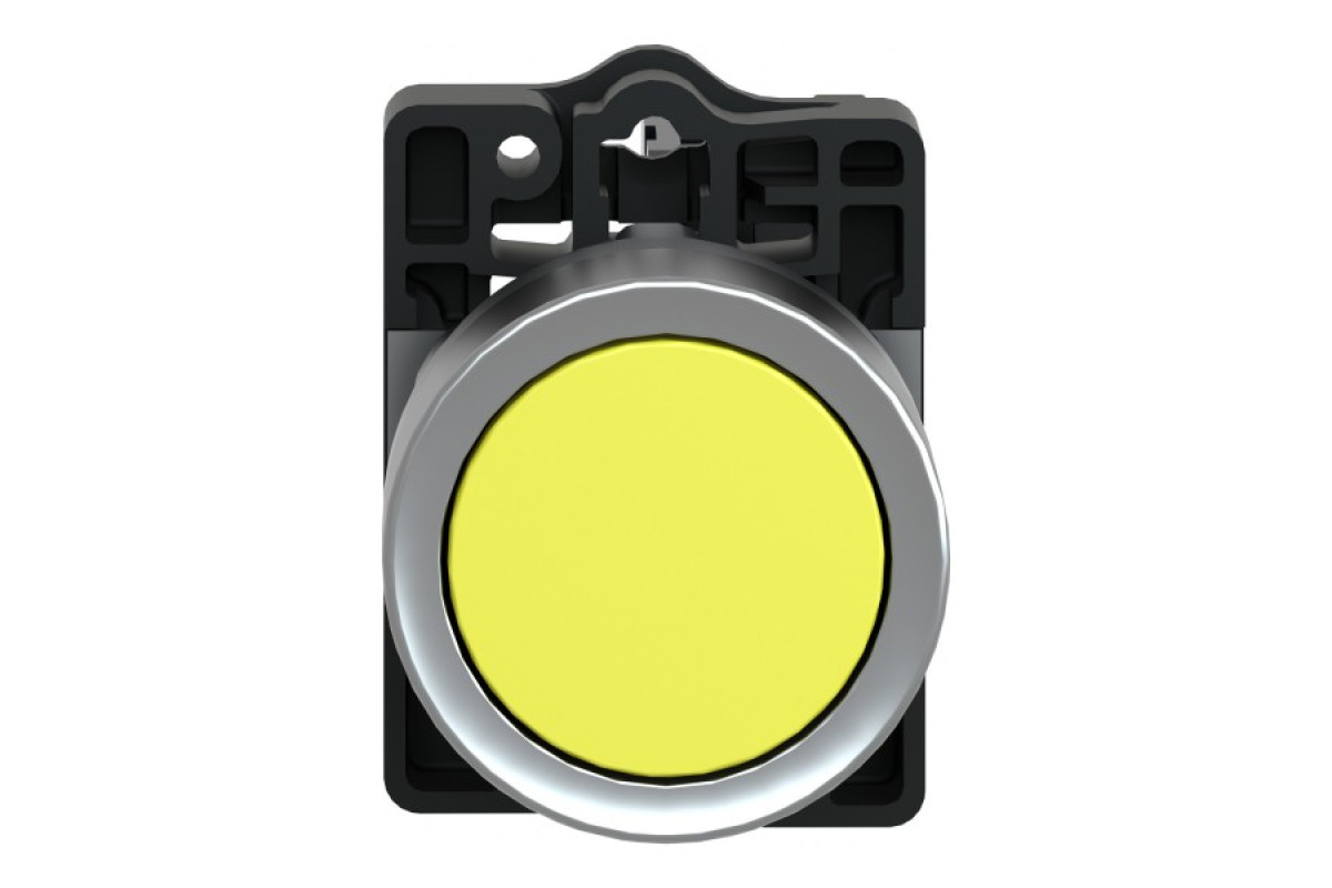 Кнопка ХА2 з натисканням потай жовтого кольору з пружинним поверненням, 1NO (XA2EA51)