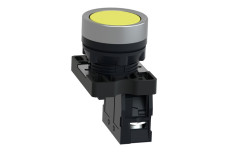 Кнопка ХА2 з натисканням потай жовтого кольору з пружинним поверненням, 1NO (XA2EA51)