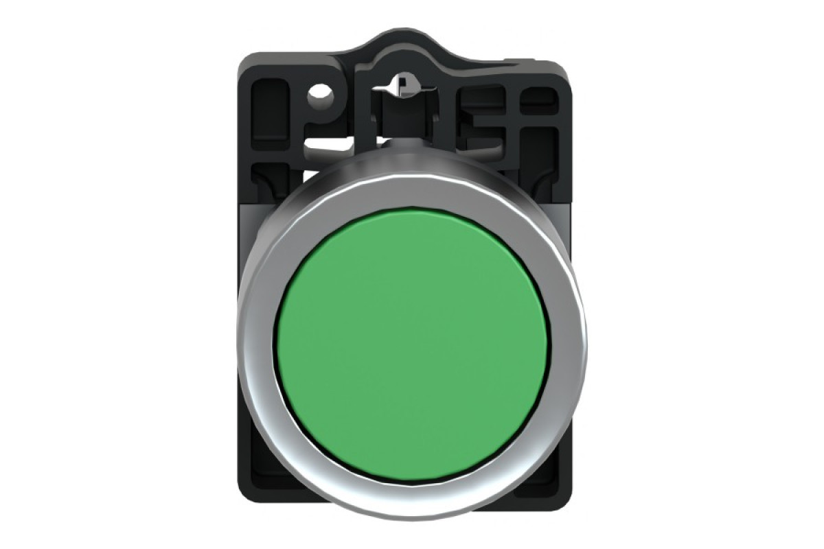 Кнопка ХА2 з натисканням потай зеленого кольору з пружинним поверненням, 1NO (XA2EA31)