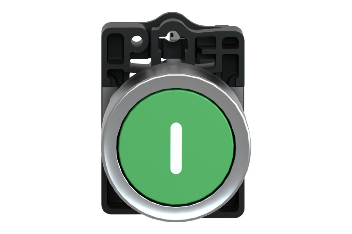 Кнопка ХА2 з натисканням потай зеленого кольору з пружинним поверненням, 1NO (XA2EA3311)