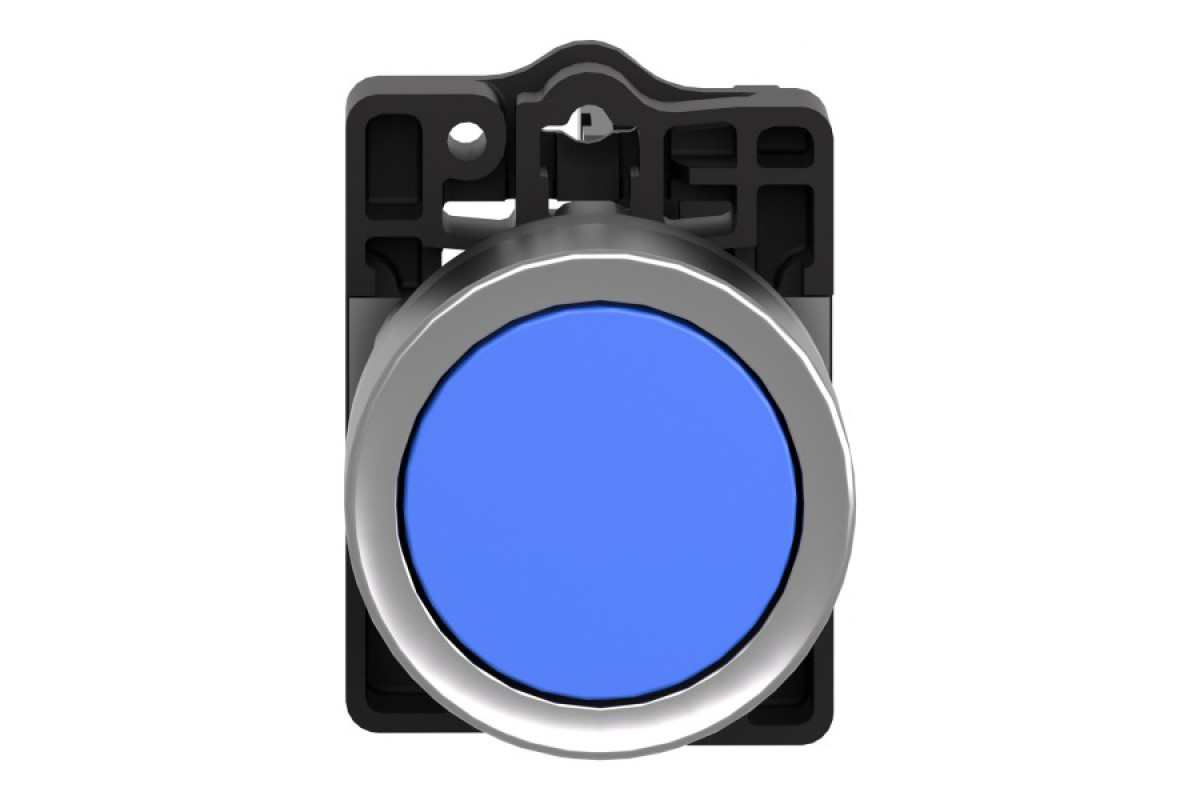 Кнопка ХА2 з натисканням потай синього кольору з пружинним поверненням, 1NO (XA2EA61)