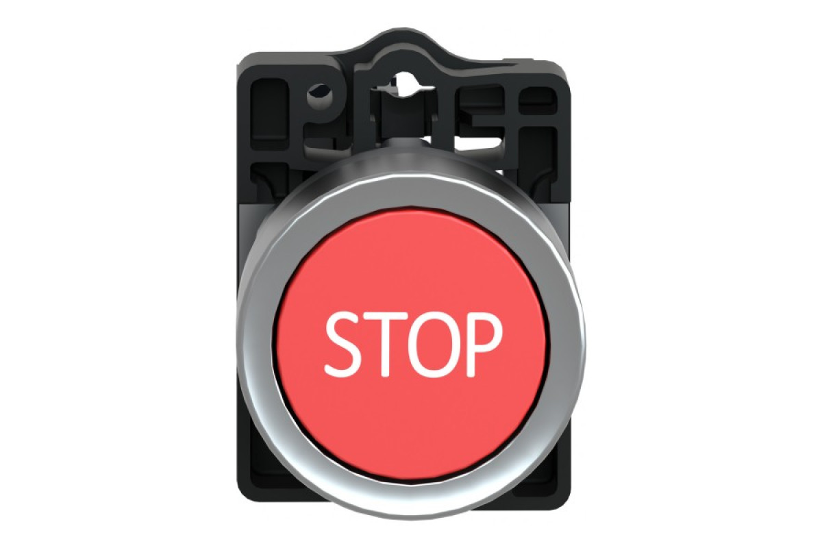 Кнопка ХА2 з натисканням потай червоного кольору з пружинним поверненням, 1NC (XA2EA4342)