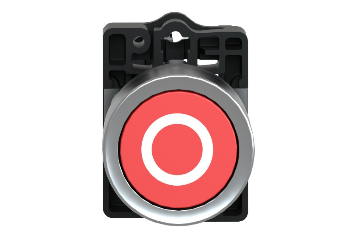 Кнопка ХА2 з натисканням потай червоного кольору з пружинним поверненням, 1NC, (XA2EA4322)