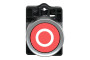 Кнопка ХА2 з натисканням потай червоного кольору з пружинним поверненням, 1NC, (XA2EA4322)
