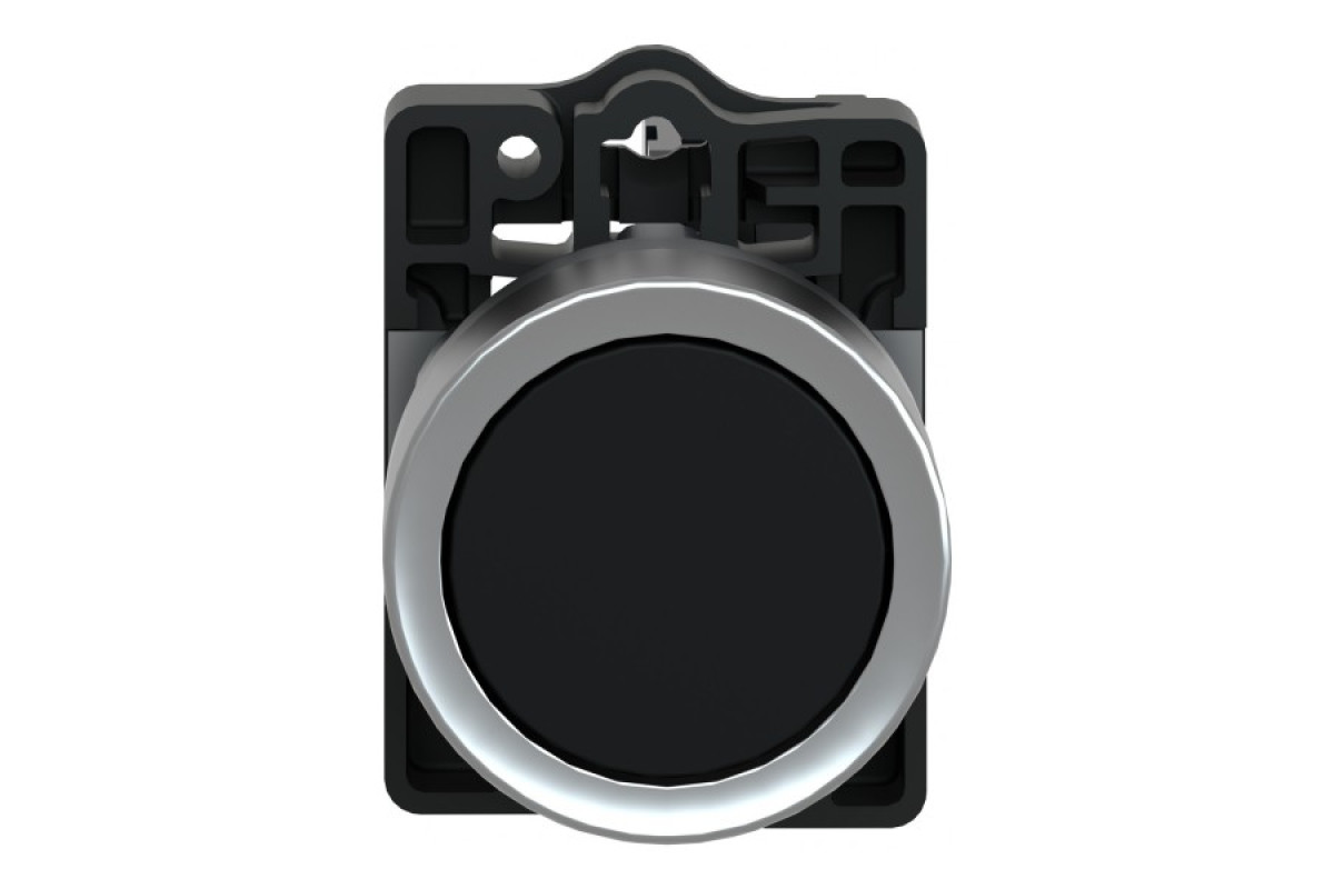 Кнопка ХА2 з натисканням потай чорного кольору з пружинним поверненням, 1NO (XA2EA21)