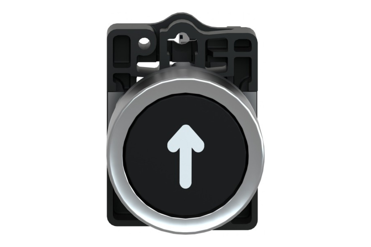 Кнопка ХА2 з натисканням потай чорного кольору з пружинним поверненням, 1NO (XA2EA3351)