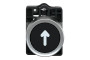 Кнопка ХА2 з натисканням потай чорного кольору з пружинним поверненням, 1NO (XA2EA3351)