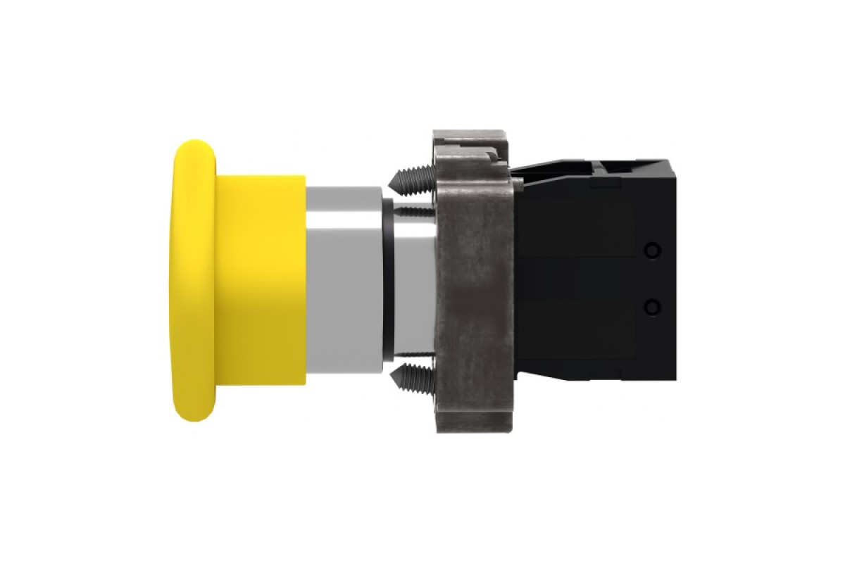 Кнопка, Easy Harmony XB2, метал, жовта, 1NO (XB2BC51C)