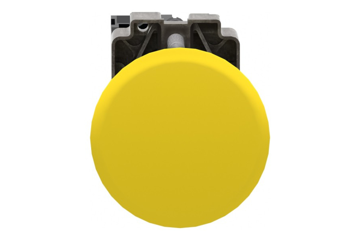 Кнопка, Easy Harmony XB2, метал, жовта, 1NO (XB2BC51C)