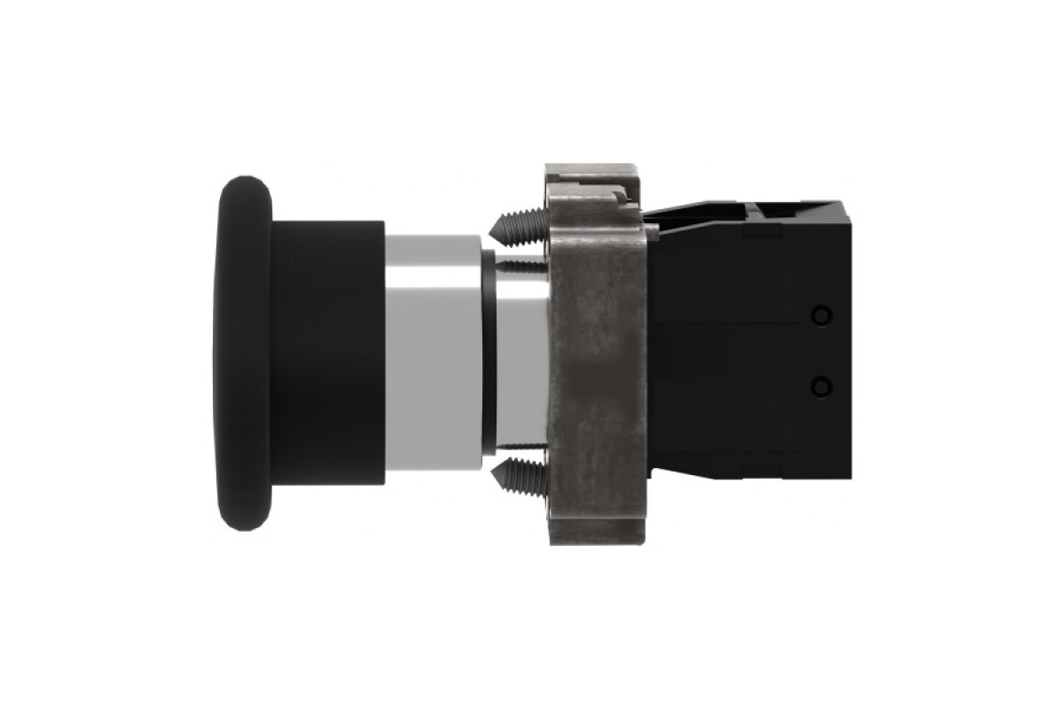 Кнопка, Easy Harmony XB2, метал, чорна, 1NO (XB2BC21C)