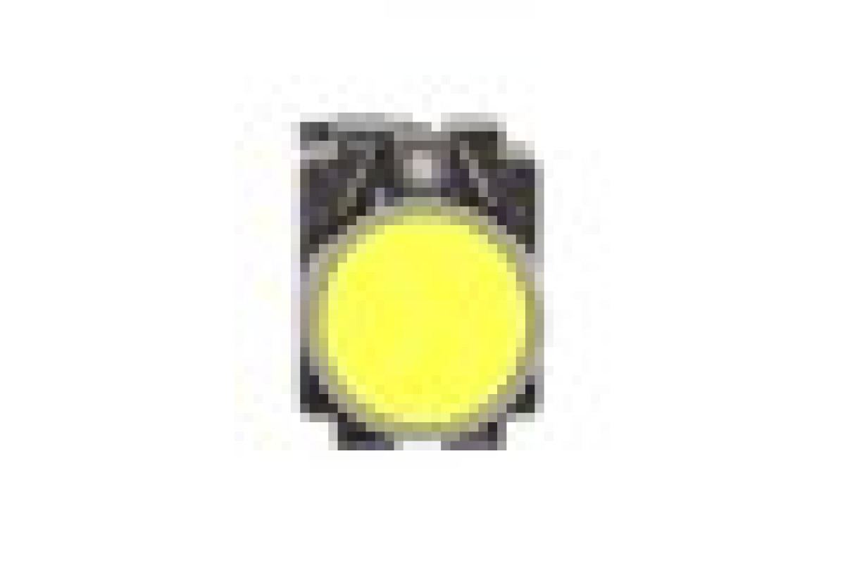 Кнопка, Easy Harmony XB2, металева, жовта, пружинне повернення, 1NO (XB2BA51C)