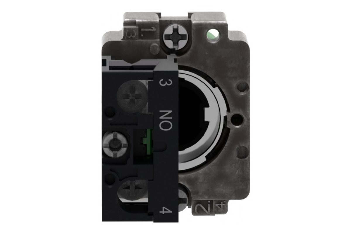 Кнопка, Easy Harmony XB2, металева, зелена, пружинне повернення, 1NO (XB2BP31C)