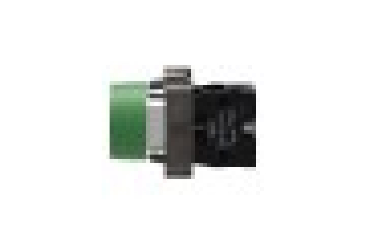 Кнопка, Easy Harmony XB2, металева, зелена, пружинне повернення, 1NO (XB2BP31C)