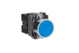 Кнопка, Easy Harmony XB2, металлическая, синяя, пружинный возврат, 1NO (XB2BA61C)