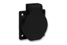Розетка SСHUKO чорна 50Х50 250В/16А IP54 Б (PKS51N)