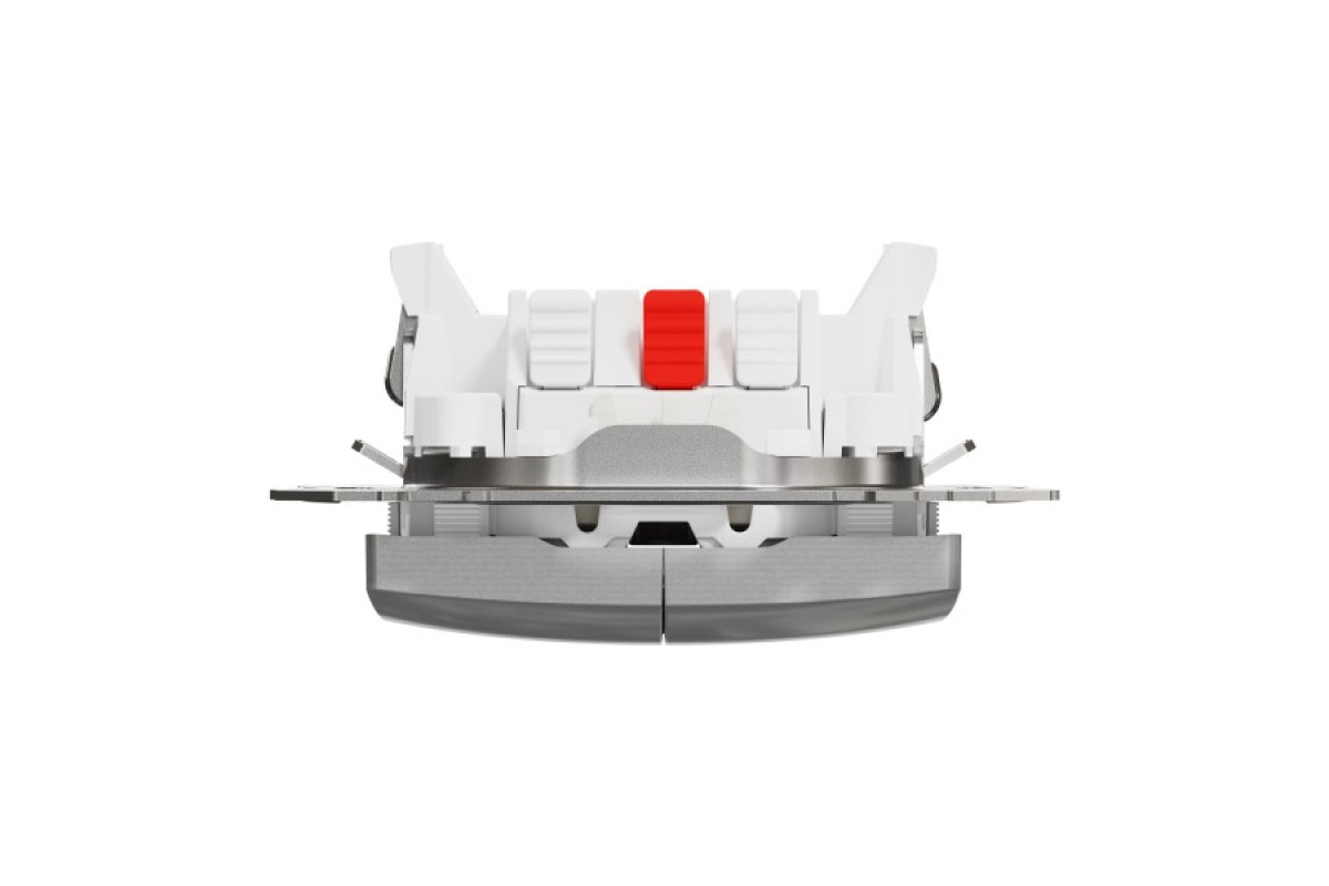 Двоклавішний вимикач з підсвіткою Алюміній Sedna Design (SDD113105L)