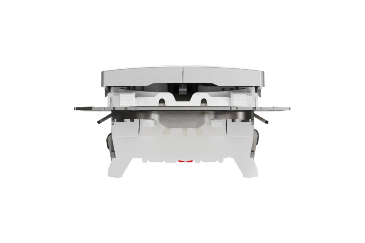 Двоклавішний вимикач з підсвіткою Алюміній Sedna Design (SDD113105L)