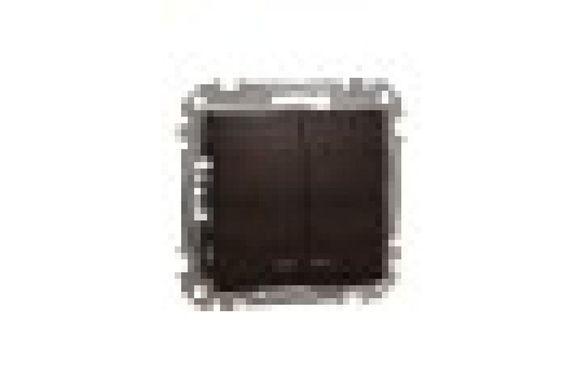 Двухклавишный выключатель с синей LED подсветкой 10 АХ Венге Sedna Elements (SDD181105L)