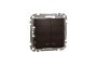 Двухклавишный выключатель с синей LED подсветкой 10 АХ Венге Sedna Elements (SDD181105L)