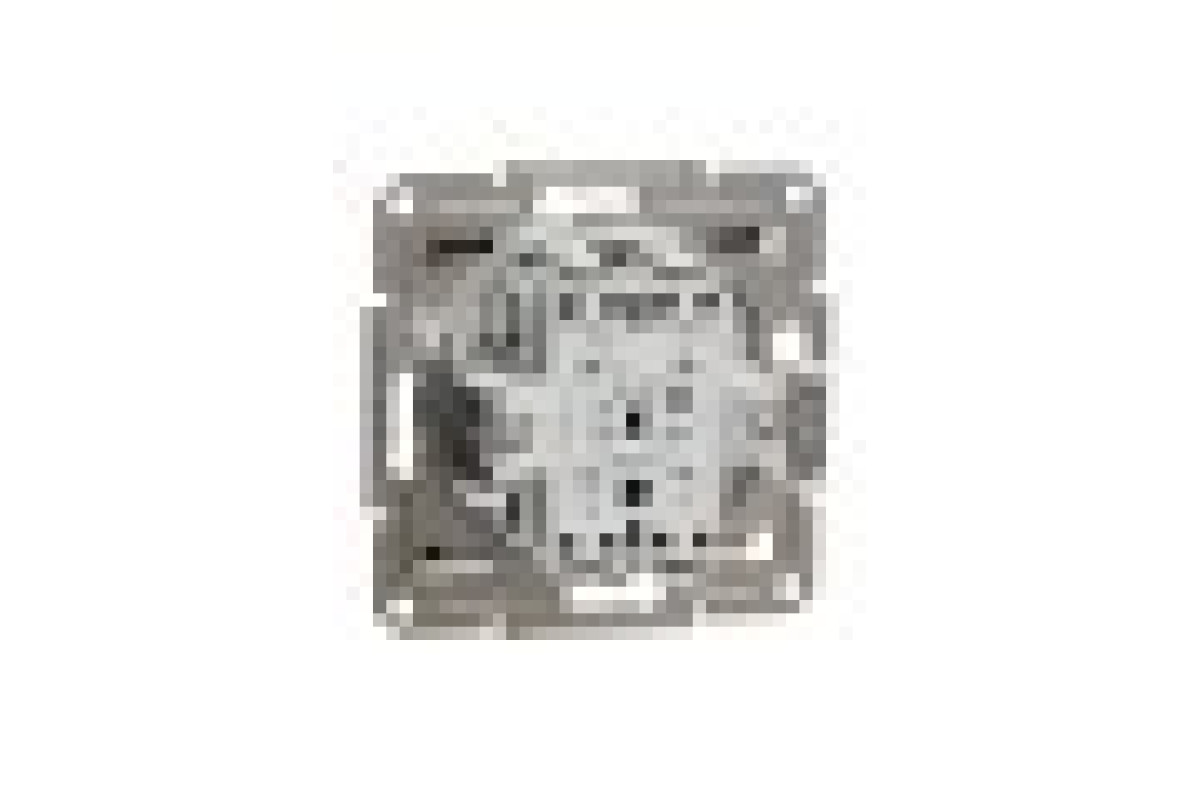 Двоклавішний вимикач кнопковий, Самозажимний, Asfora Сталь (EPH1100162)