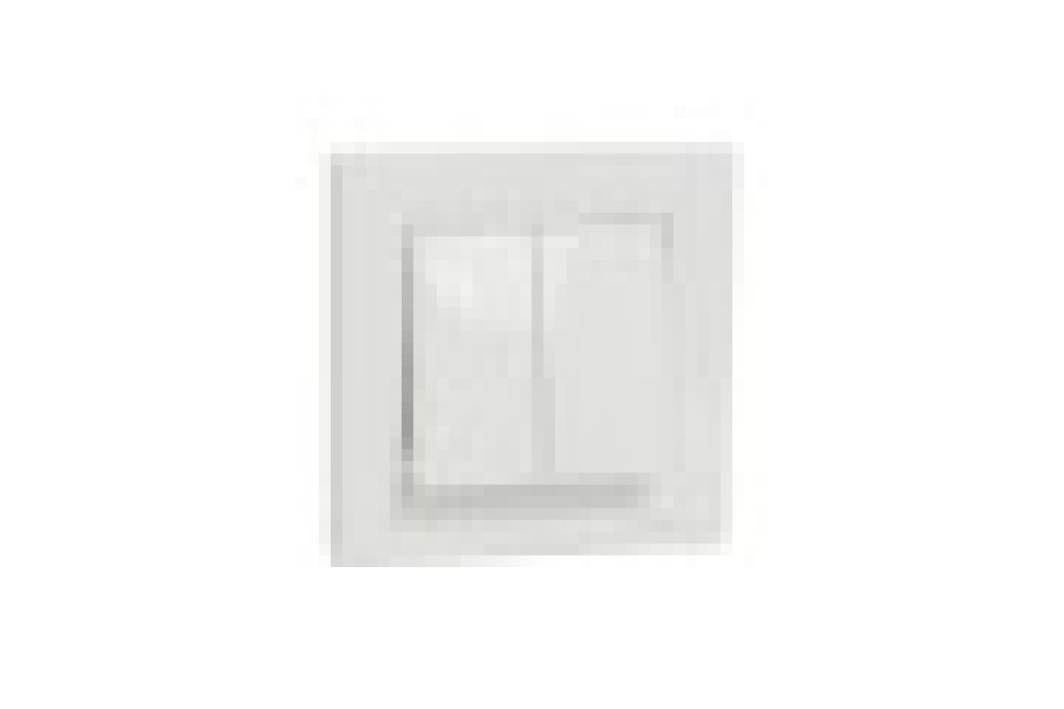 Двоклавішний кнопковий вимикач, самозажимний, Білий Asfora (EPH1100121)