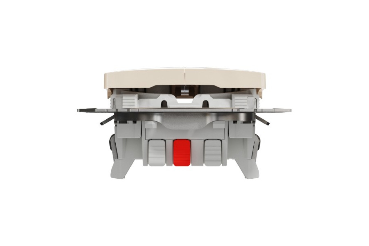 Двоклавішний перемикач Бежевий Sedna Design (SDD112108)