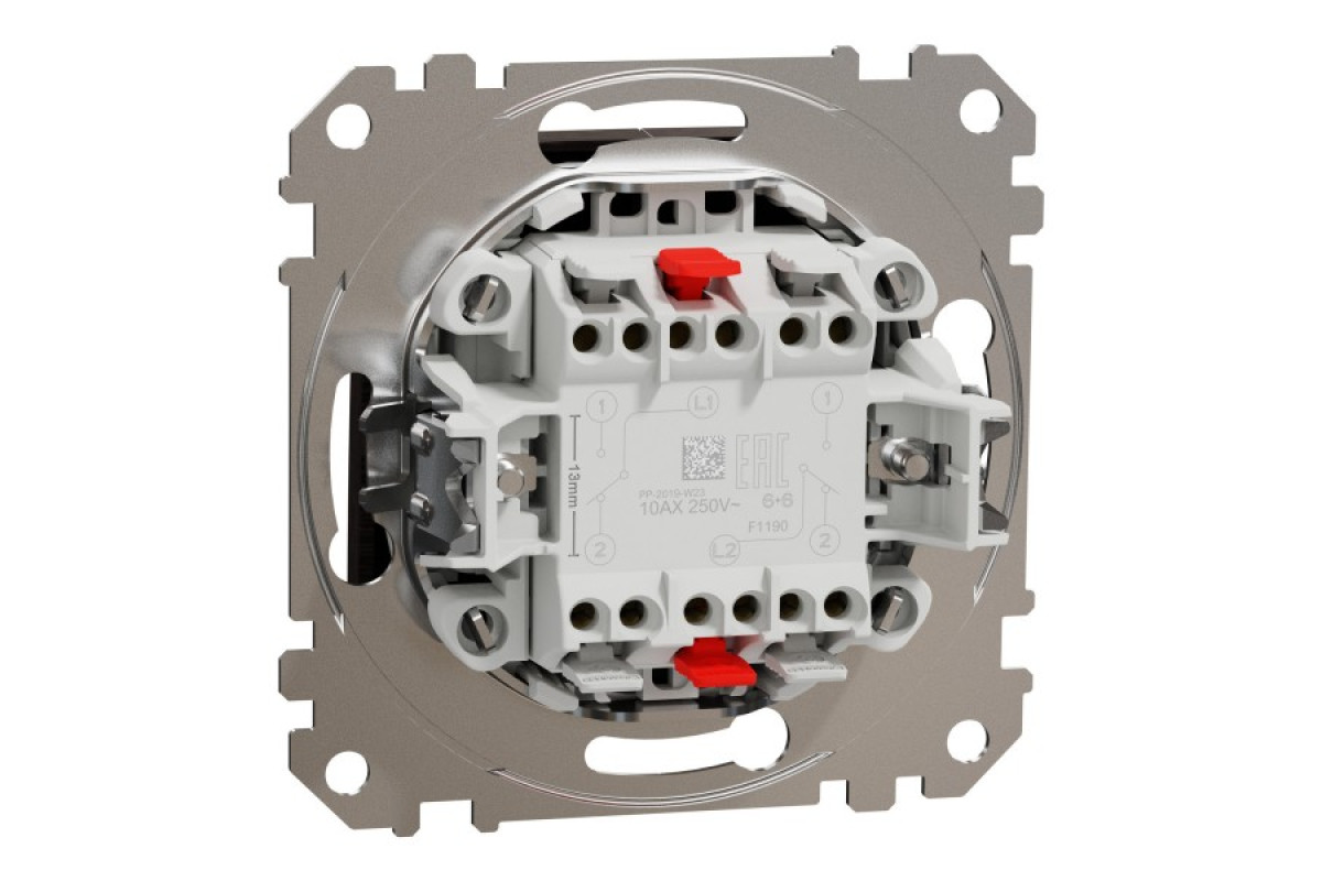 Двоклавішний перемикач Венге Sedna Elements (SDD181108)