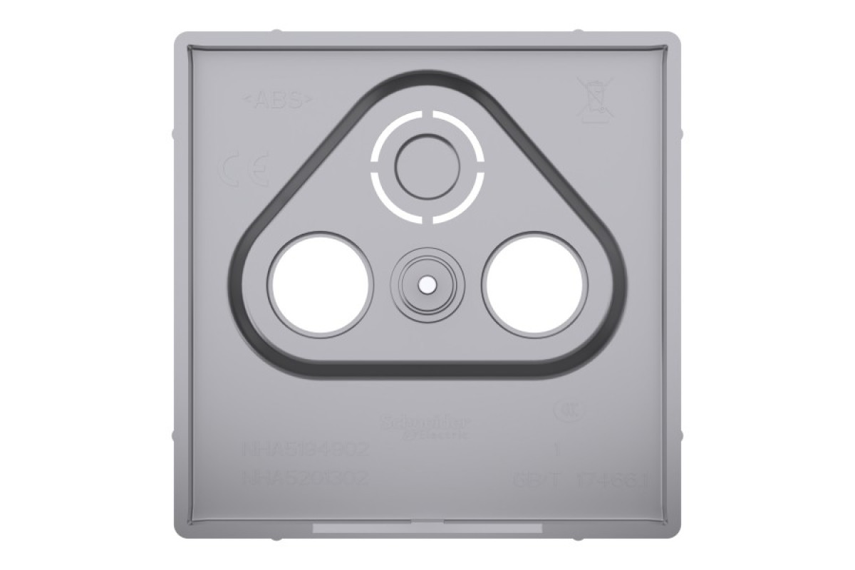 D-Life Центральна накладка TV розетки Нержавіюча сталь (MTN4123-6036)