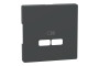 D-Life Центральна накладка USB Антрацит (MTN4367-6034)