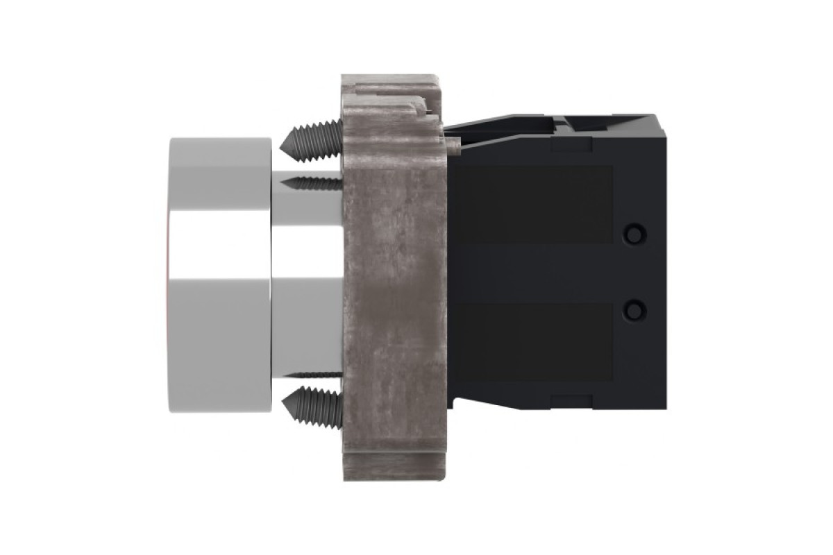 Кнопка, Easy Harmony XB2, металлическая, красная, пружинный возврат, 1NC (XB2BA42C)