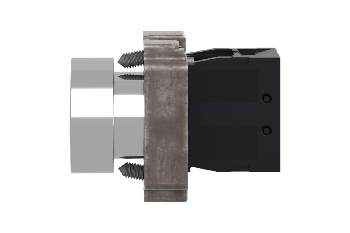 Кнопка, Easy Harmony XB2, металева, червона, пружинне повернення, 1NC (XB2BA4322C)