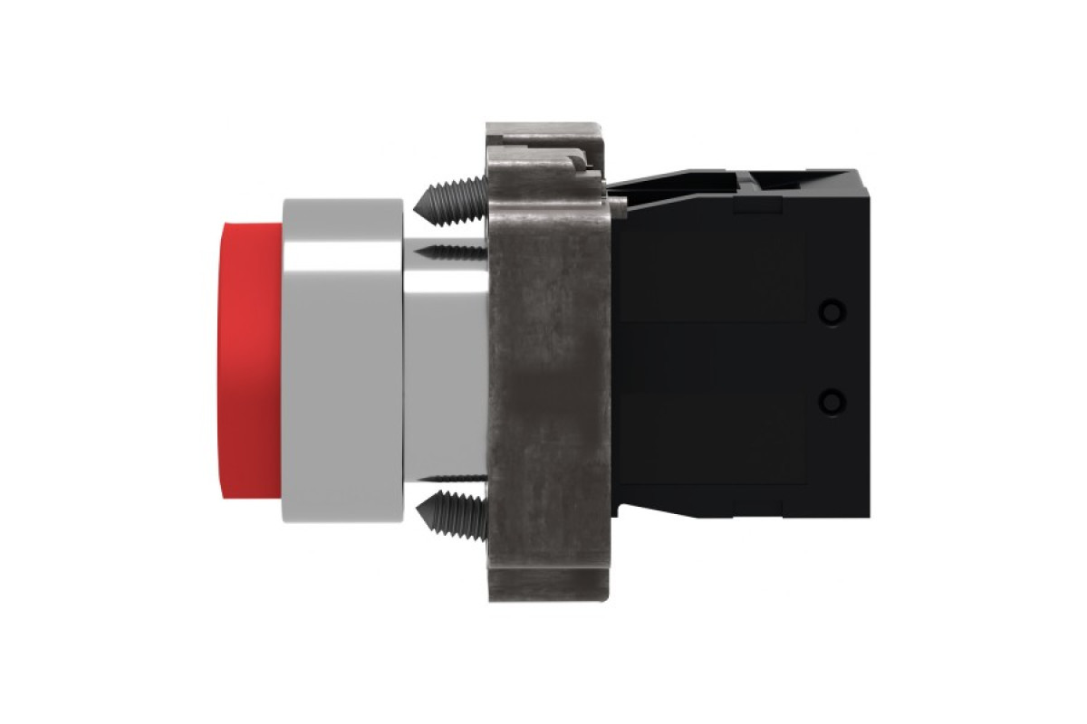 Кнопка, Easy Harmony XB2, металлическая, красная, пружинный возврат, 1NC (XB2BL42C)