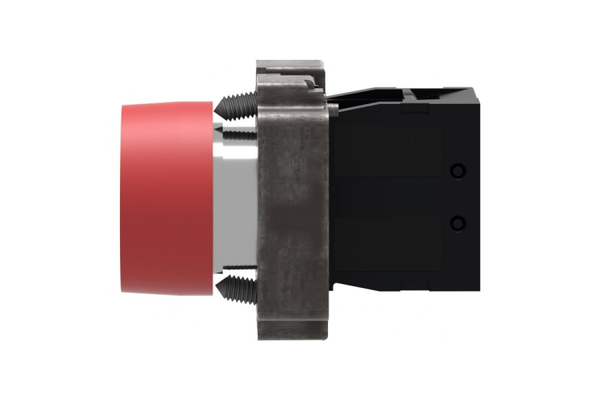 Кнопка, Easy Harmony XB2, металева, червона, пружинне повернення, 1NC (XB2BP42C)