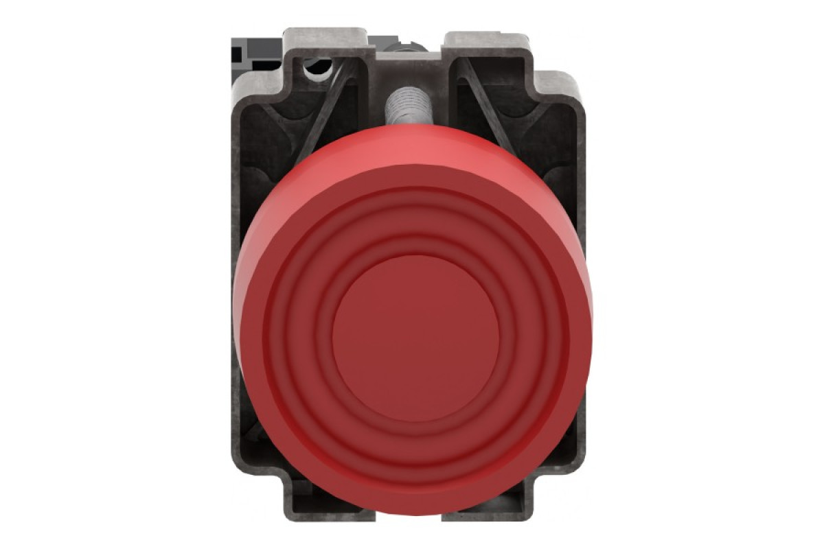 Кнопка, Easy Harmony XB2, металева, червона, пружинне повернення, 1NC (XB2BP42C)