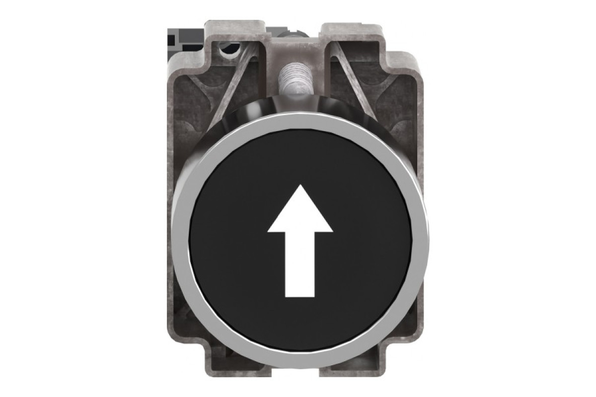 Кнопка, Easy Harmony XB2, металлическая, черная, пружинный возврат, 1NO (XB2BA3351C)