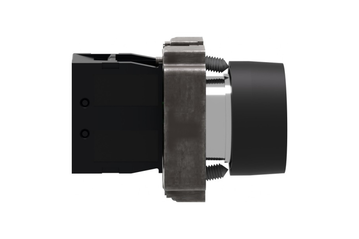 Кнопка, Easy Harmony XB2, металлическая, черная, пружинный возврат, 1NO (XB2BP21C)