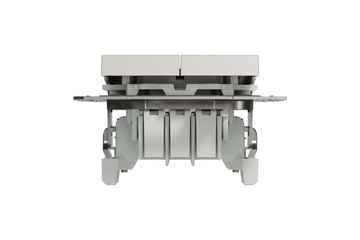Двоклавішний перемикач Самозажимний Asfora Бронза (EPH0600169)