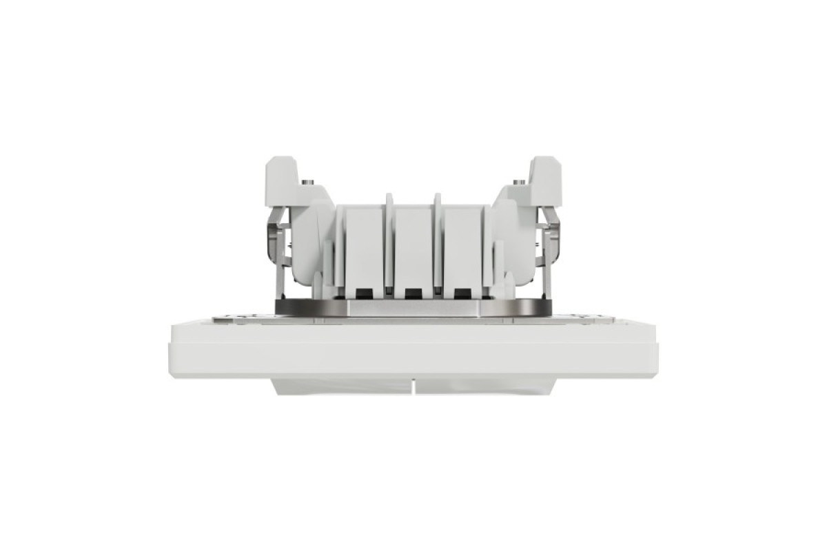 Двоклавішний перемикач Самозажимний Білий Asfora (EPH0600121)